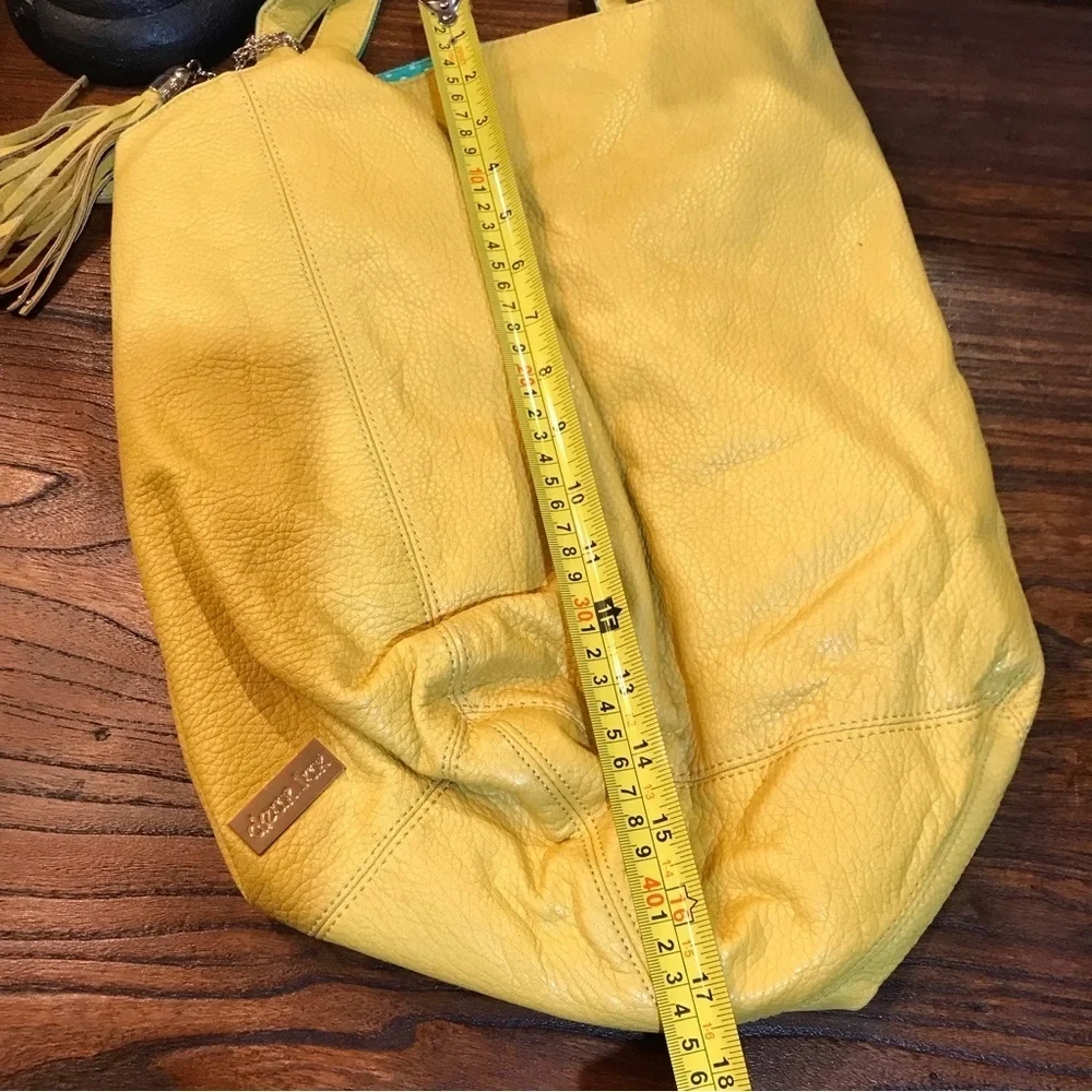 ❌❌NOT FOR SALE❌❌▪️deux lux Unique Yellow Hobo Bag